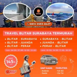 Travel Blitar - Surabaya - Juanda